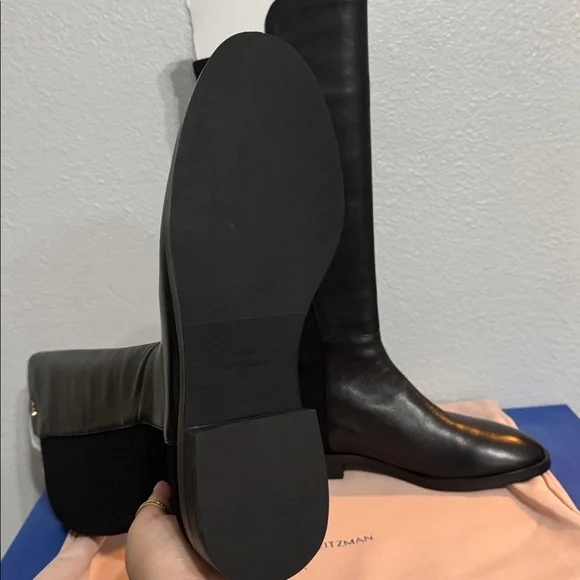 NWT Stuart Weitzman Keenan TTK BlackBoots